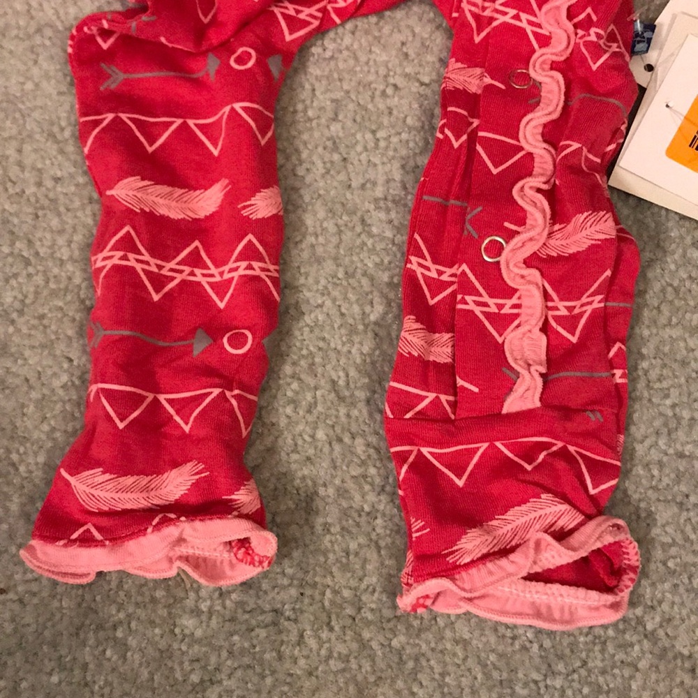 NWT Kickee Pants Print Muffin Ruffle Coverall - Picture 7 of 8